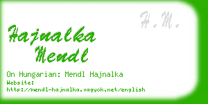 hajnalka mendl business card